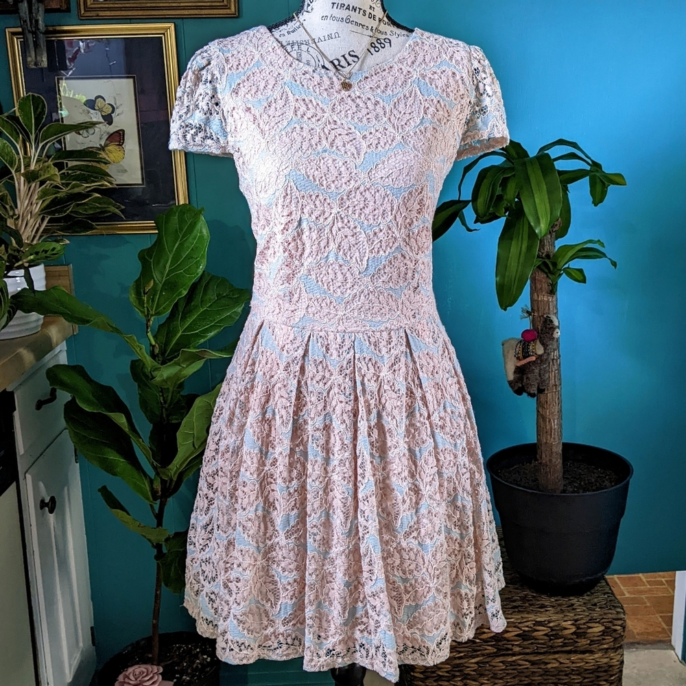 Pastel Lace Tea Party Dress